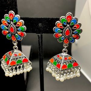 Indian/Pakistani retro Bollywood drop earrings